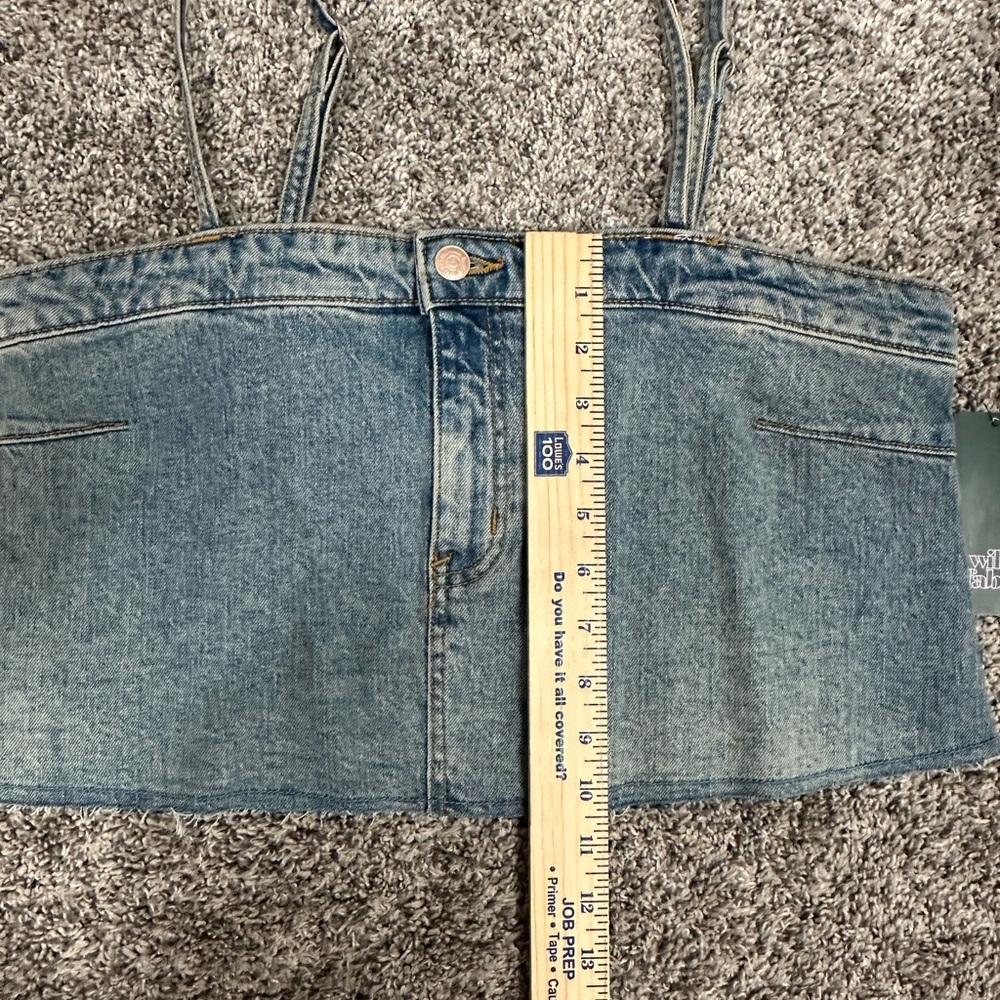 Denim Crop Top from Target w adjustable straps - Picture 5 of 9